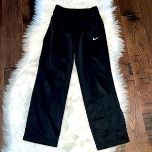 Nike Kids Black Joggers with White Logo